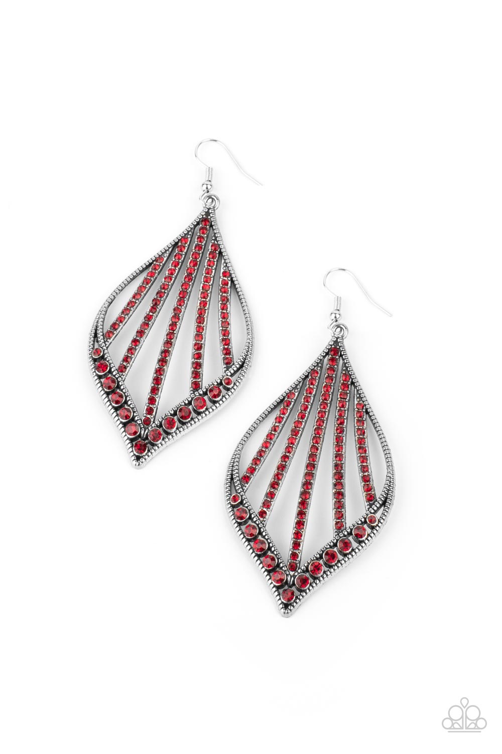 Showcase Sparkle - Red Earrings 