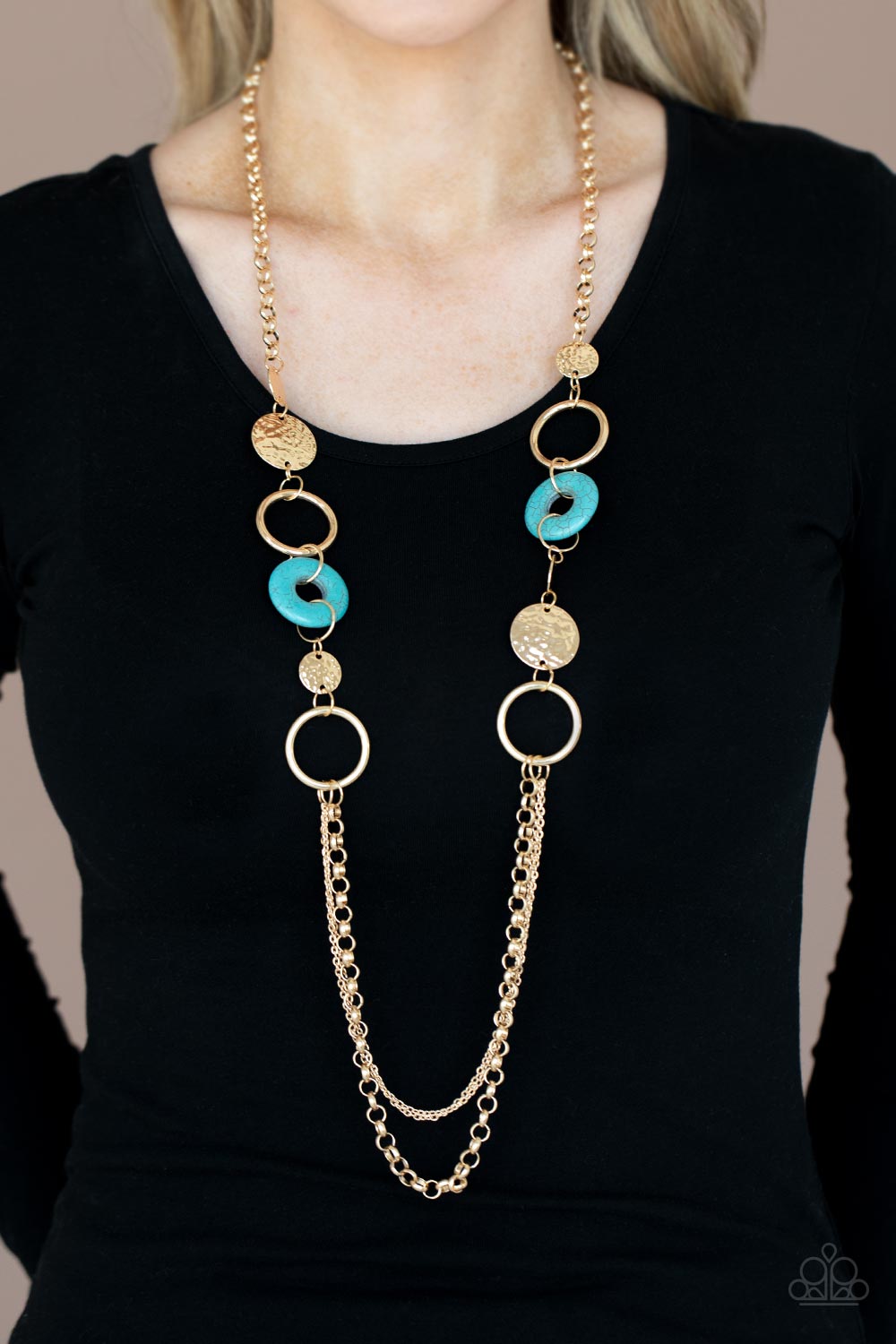 Paparazzi Grounded Glamour - Gold Necklace 