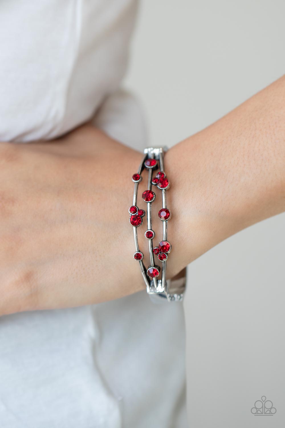 Paparazzi Cosmic Candescence - Red Bracelet 