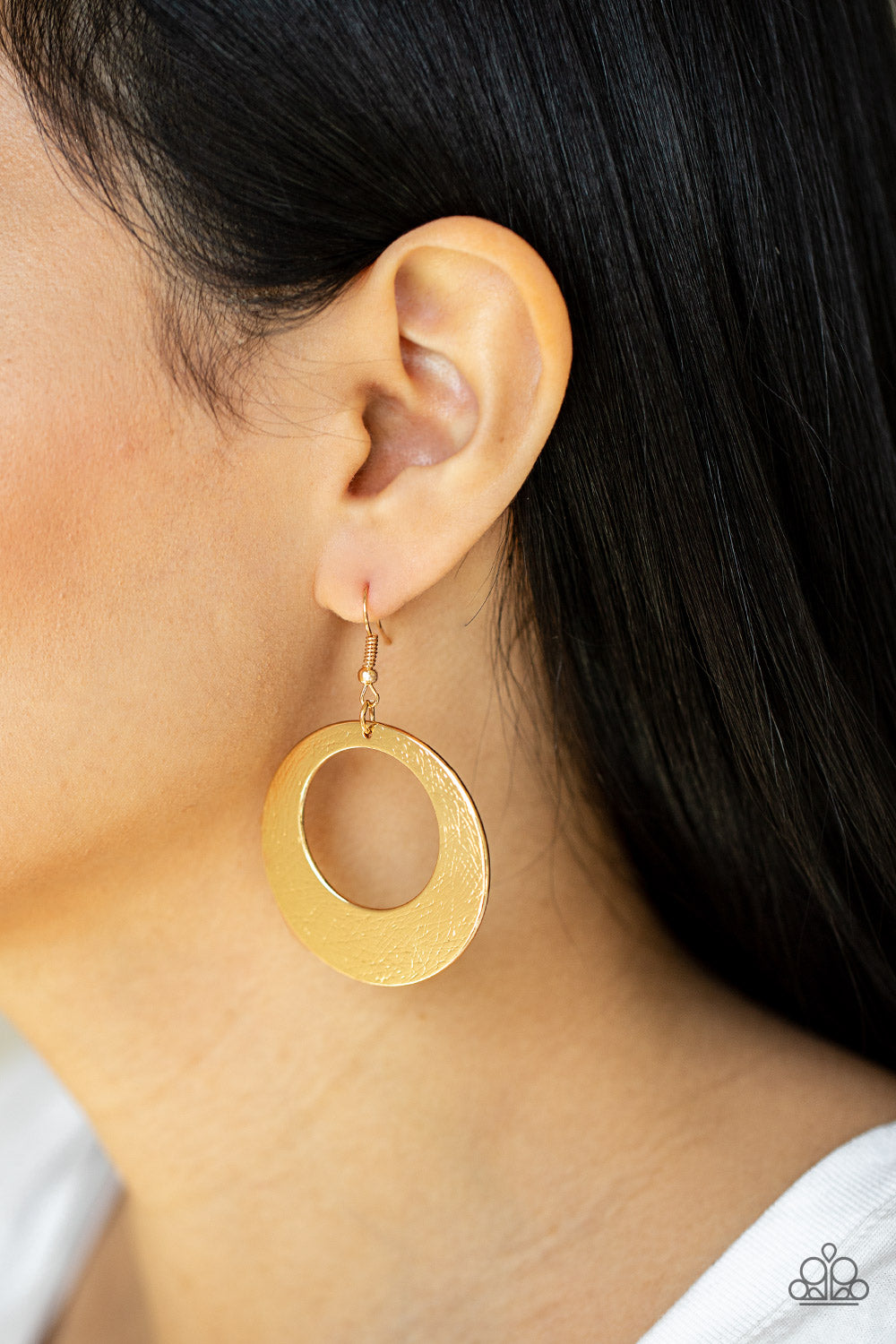 Paparazzi Outer Plains - Gold Earrings 