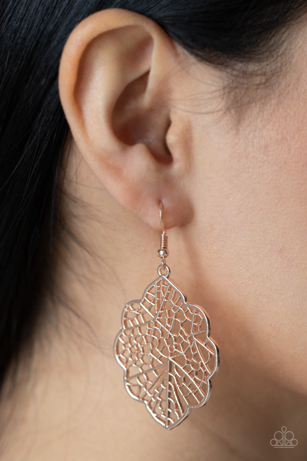 Paparazzi Meadow Mosaic - Rose Gold Earrings 