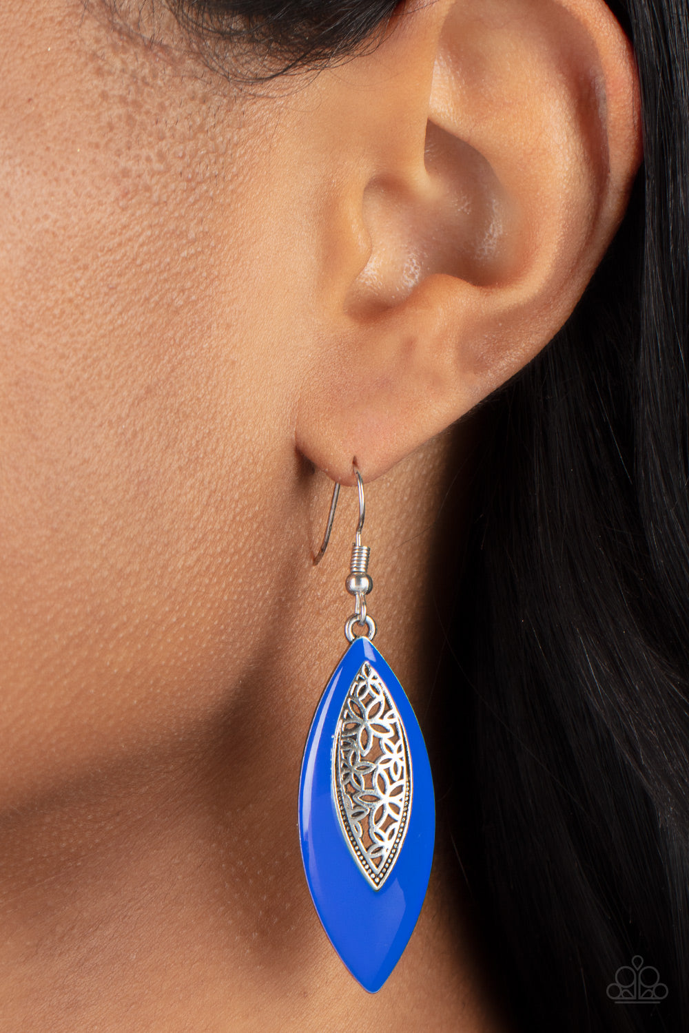 Paparazzi Venetian Vanity - Blue Earrings 