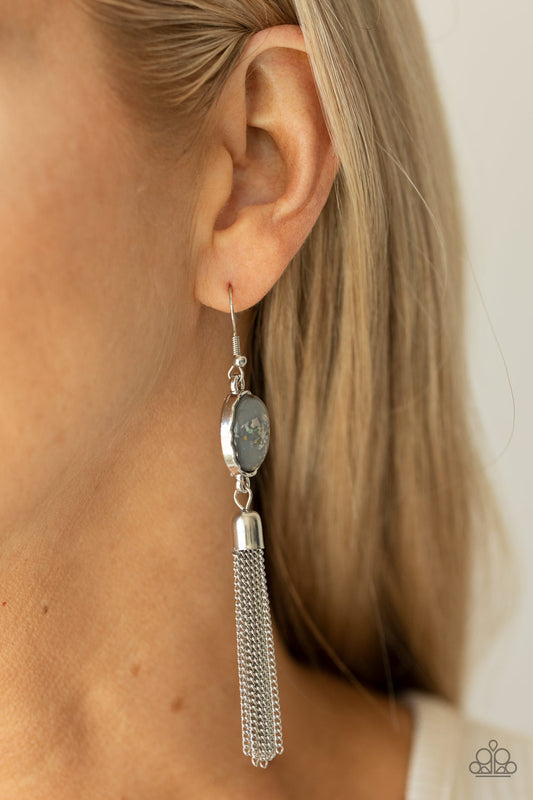 Paparazzi Oceanic Opalescence - Silver Earrings 