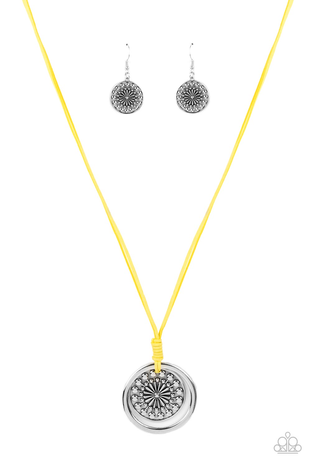 Paparazzi One MANDALA Show - Yellow Necklace 