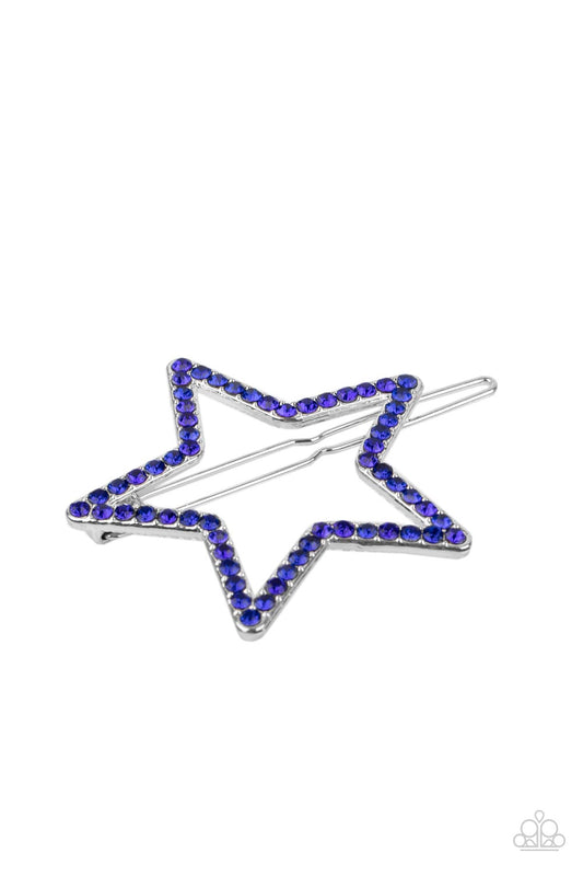 Paparazzi Stellar Standout - Blue Hair Clip