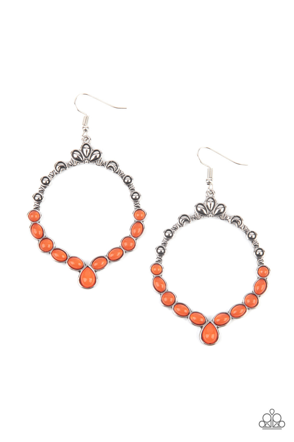 Paparazzi Thai Treasures - Orange Earrings 