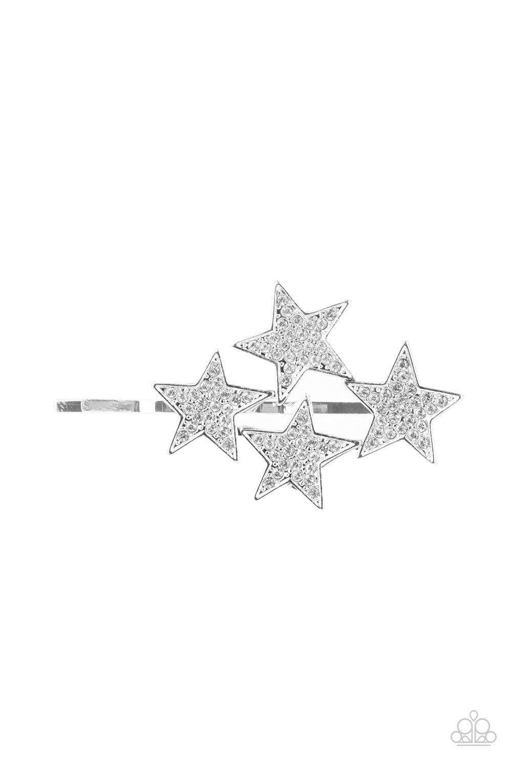 Paparazzi Stellar Celebration - White Hair Clip