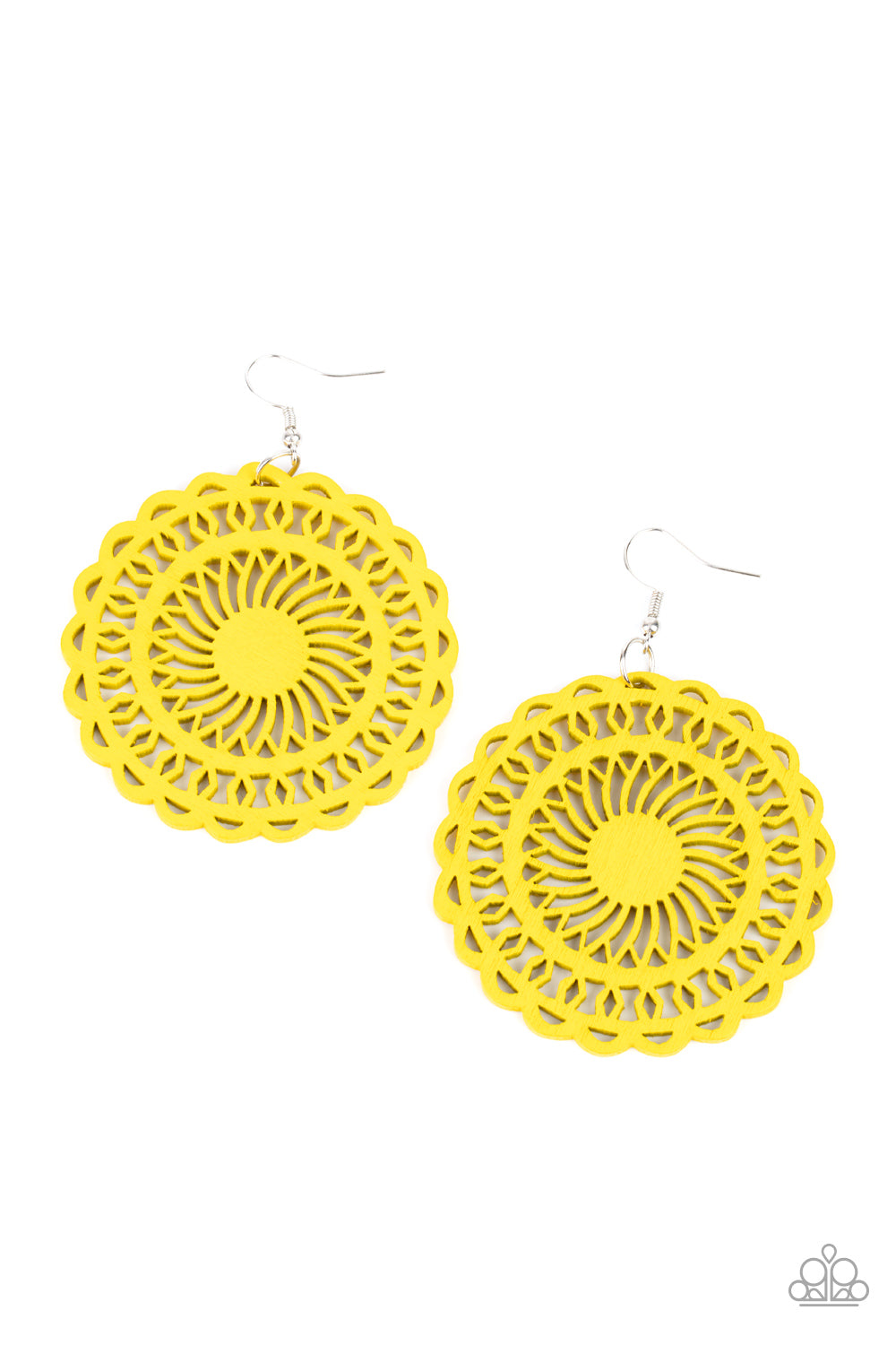 Paparazzi Island Sun - Yellow Earrings 