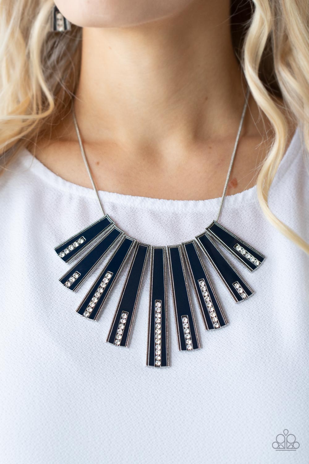 Paparazzi FAN-tastically Deco - Blue Necklace 