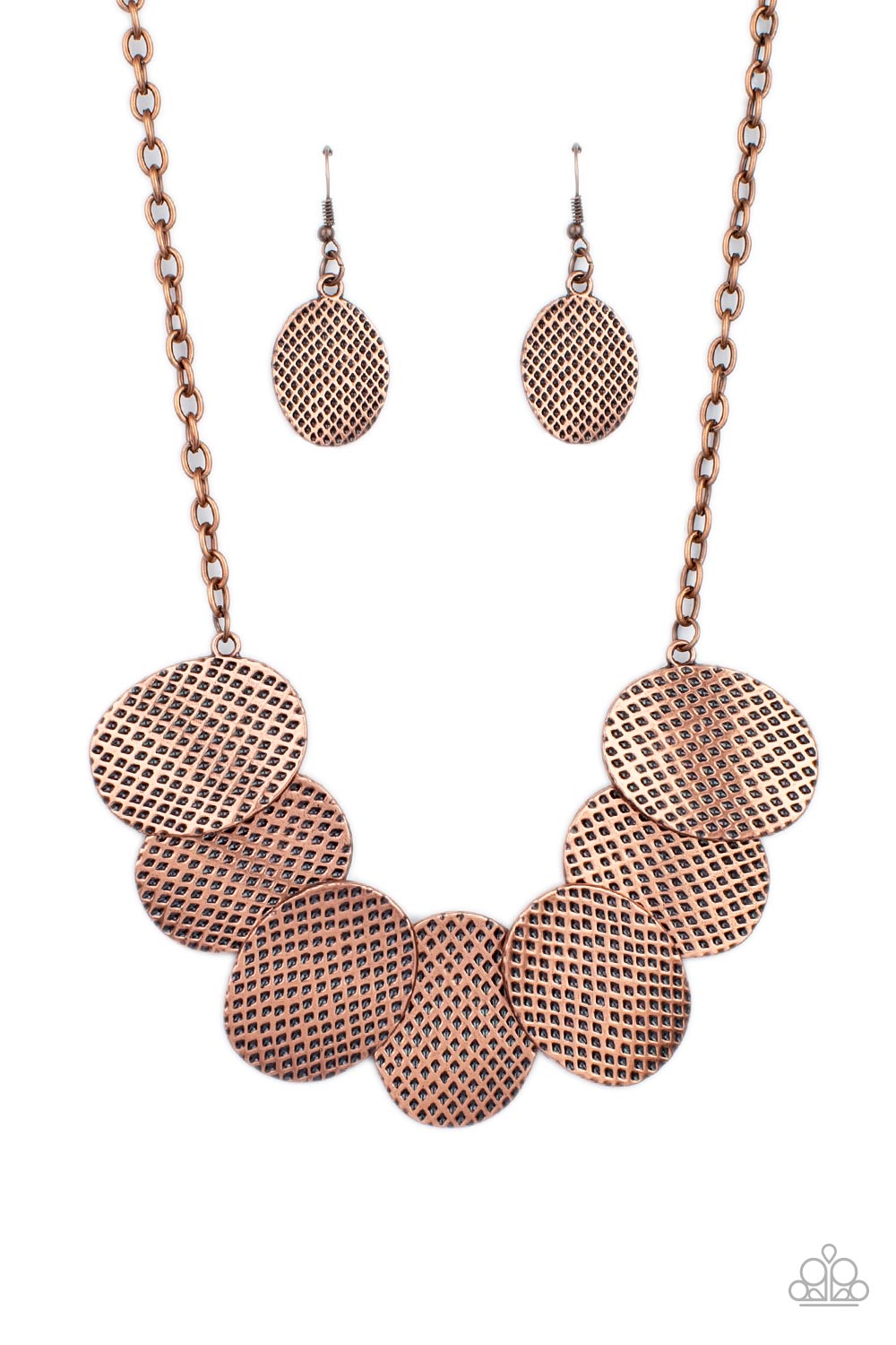 Industrial Wave - Copper Necklace 