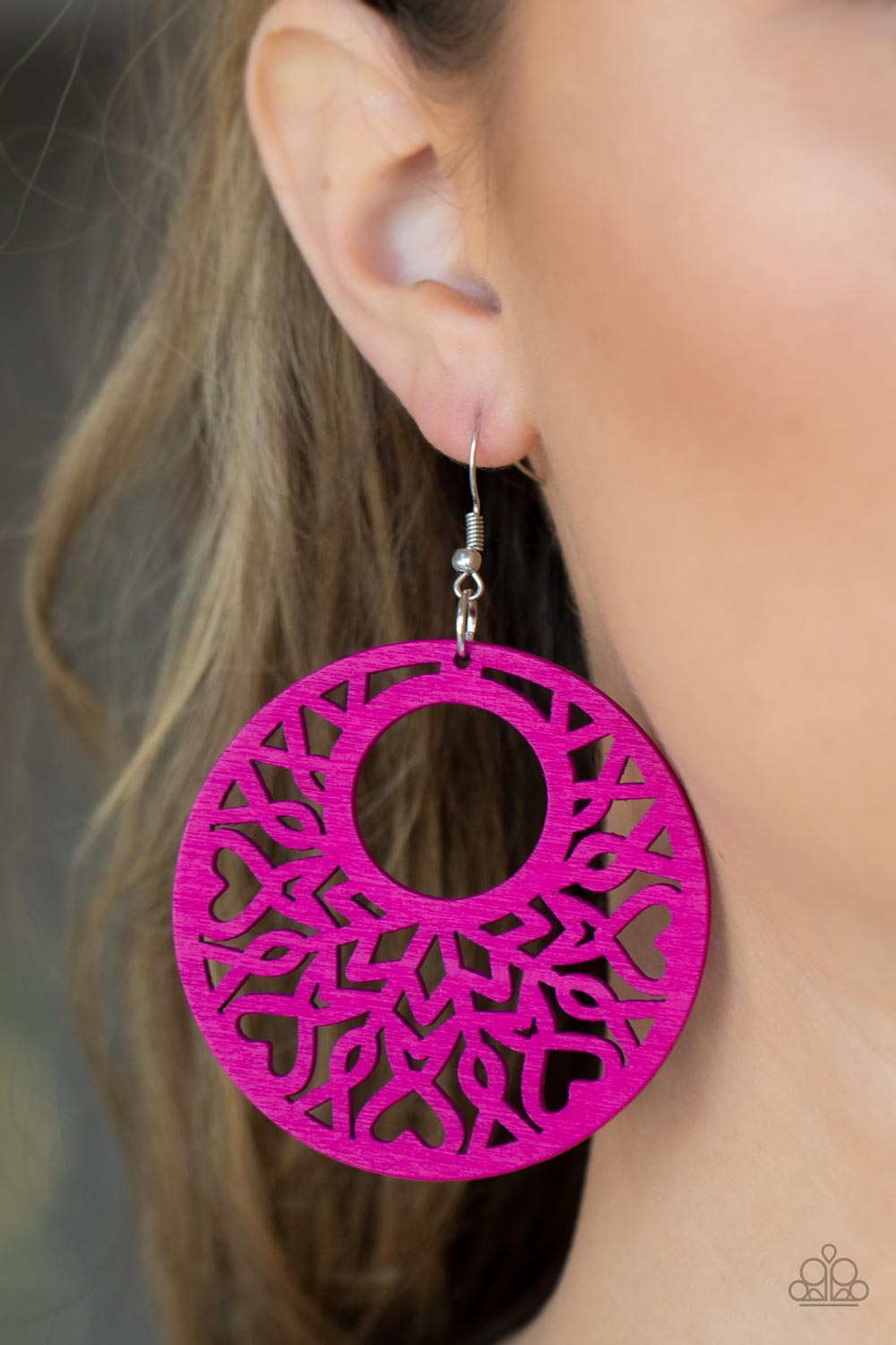 Tropical Reef - Pink Earring