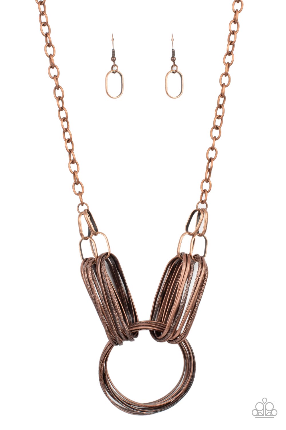 Paparazzi Lip Sync Links - Copper Necklace 