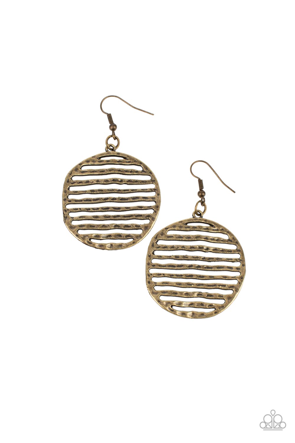 Paparazzi Sunrise Stunner - Brass Earrings 