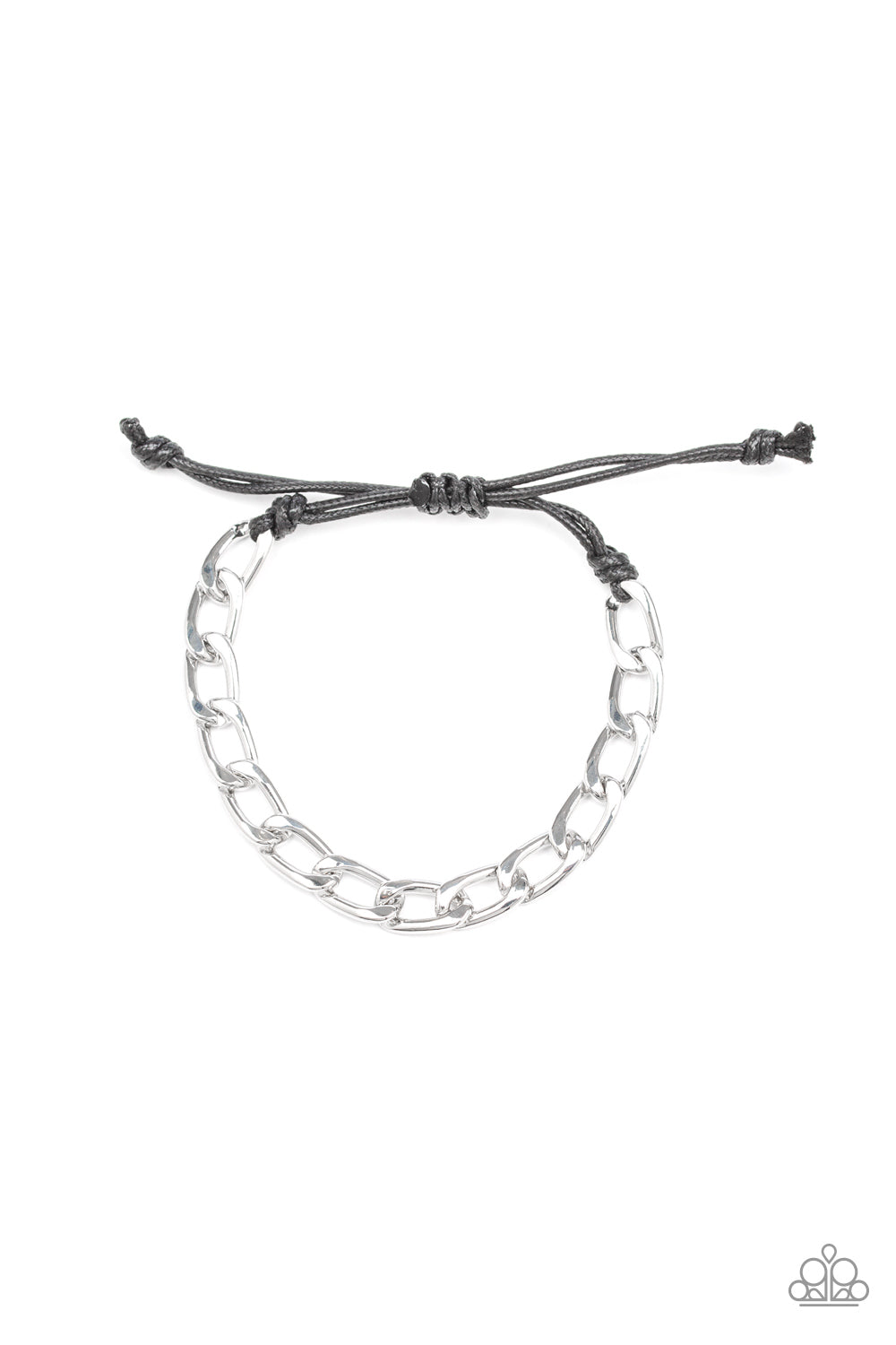 Paparazzi Goalpost - Silver Urban Bracelet - Kingdom Bling Showroom