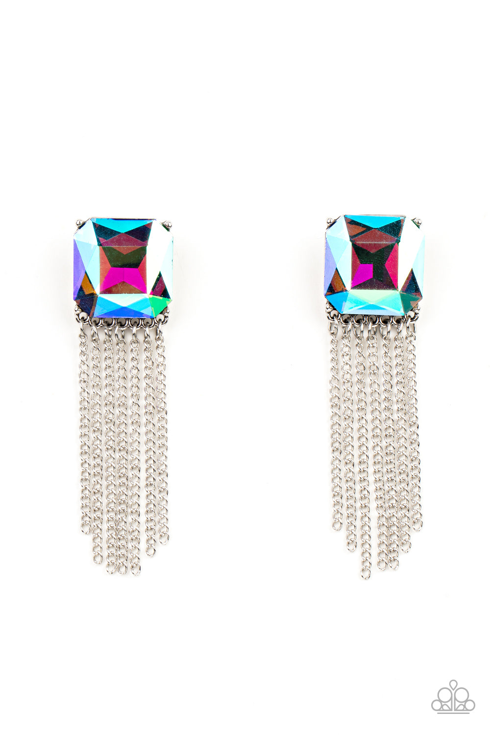 Paparazzi Supernova Novelty - Multi Earrings Life of the Party Exclusive October 2021