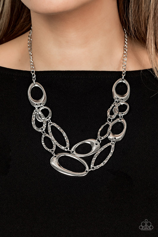 Game OVAL - Silver Necklace