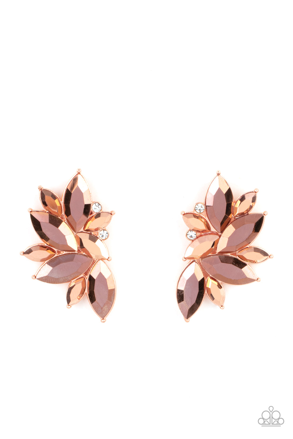 Instant Iridescence - Copper Post Earring