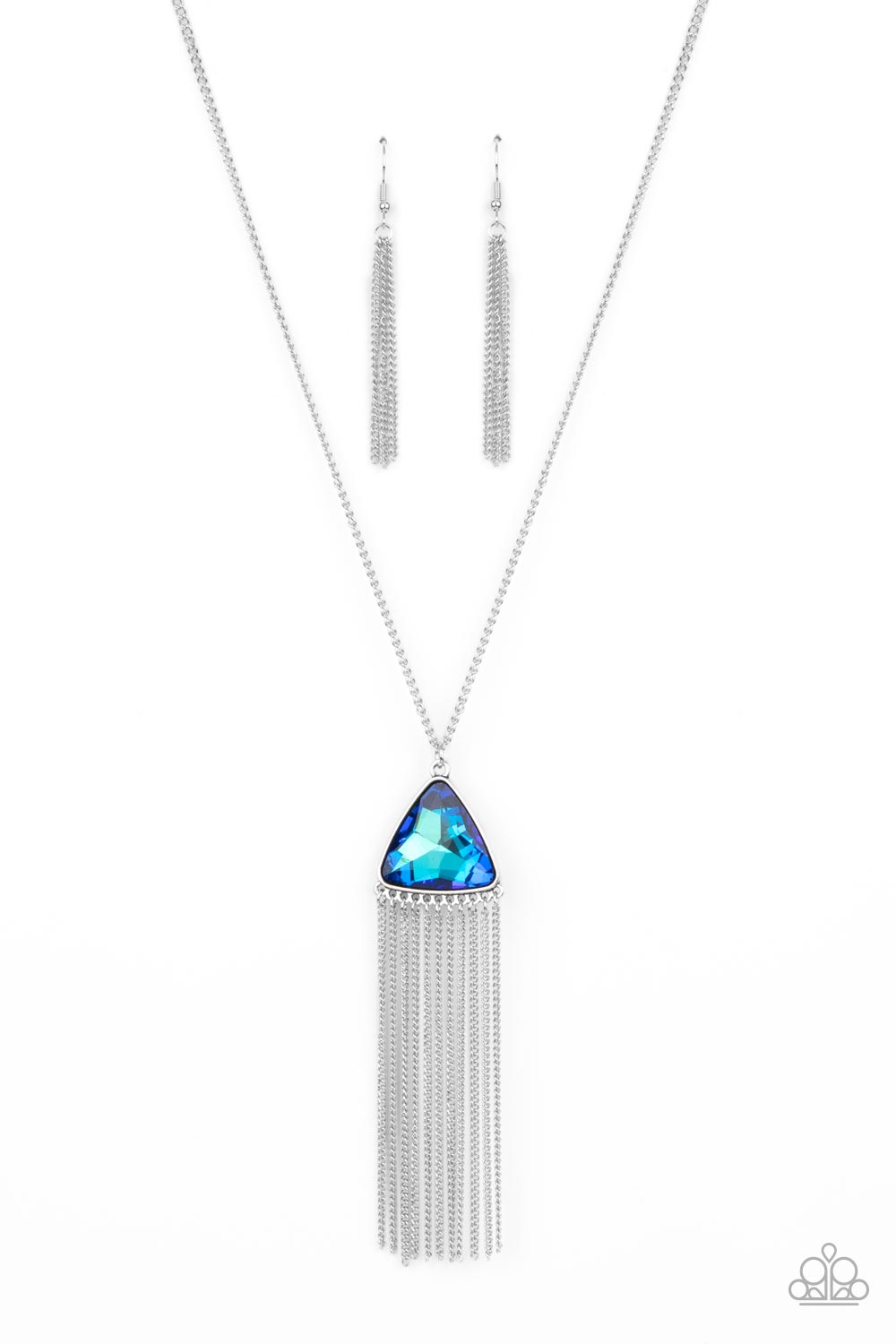 Proudly Prismatic - Blue Necklace 