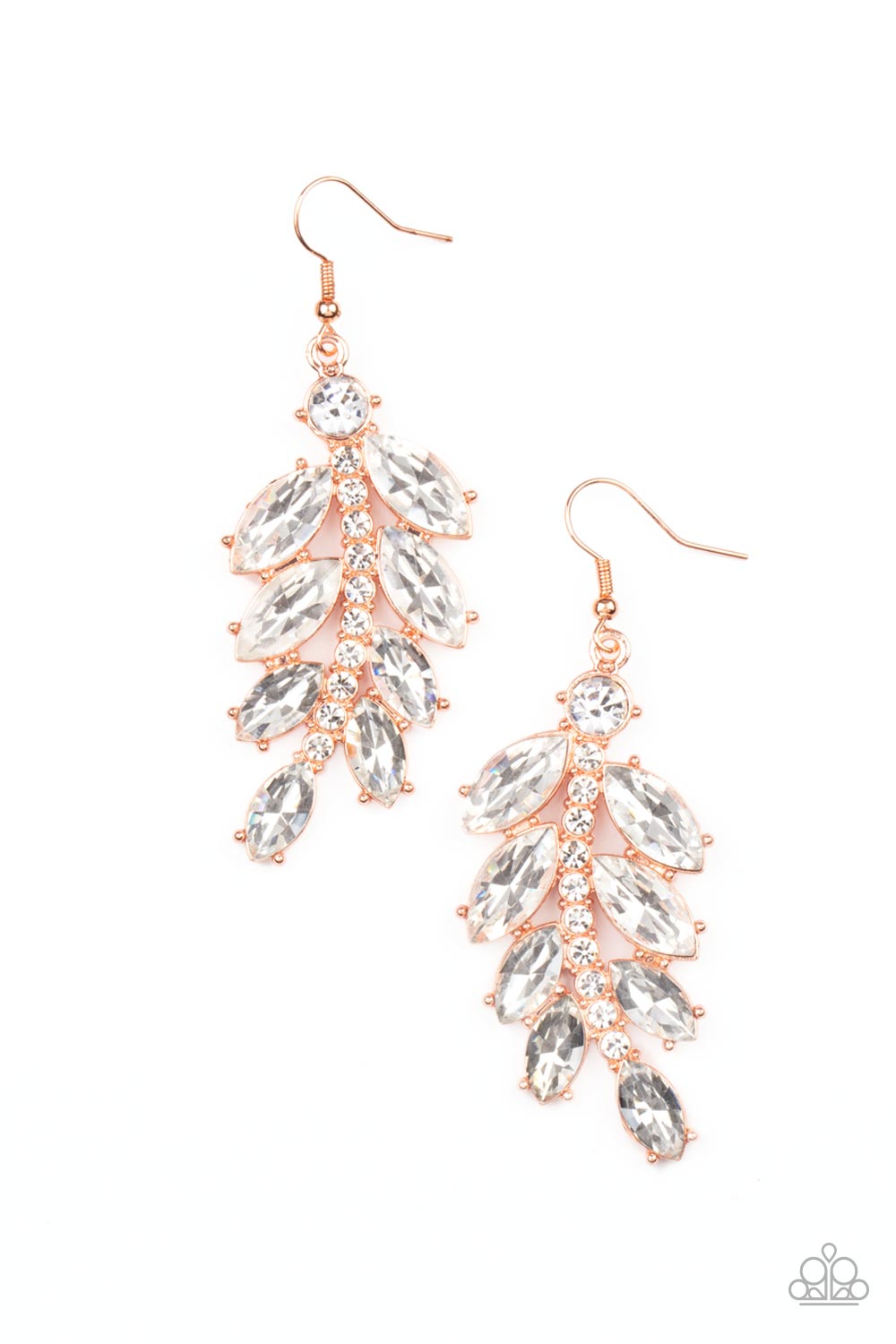 Ice Garden Gala - Copper Earrings 