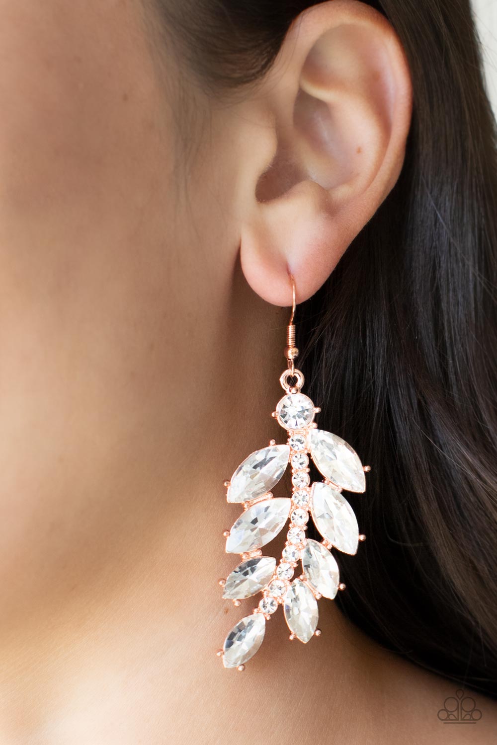 Ice Garden Gala - Copper Earrings 