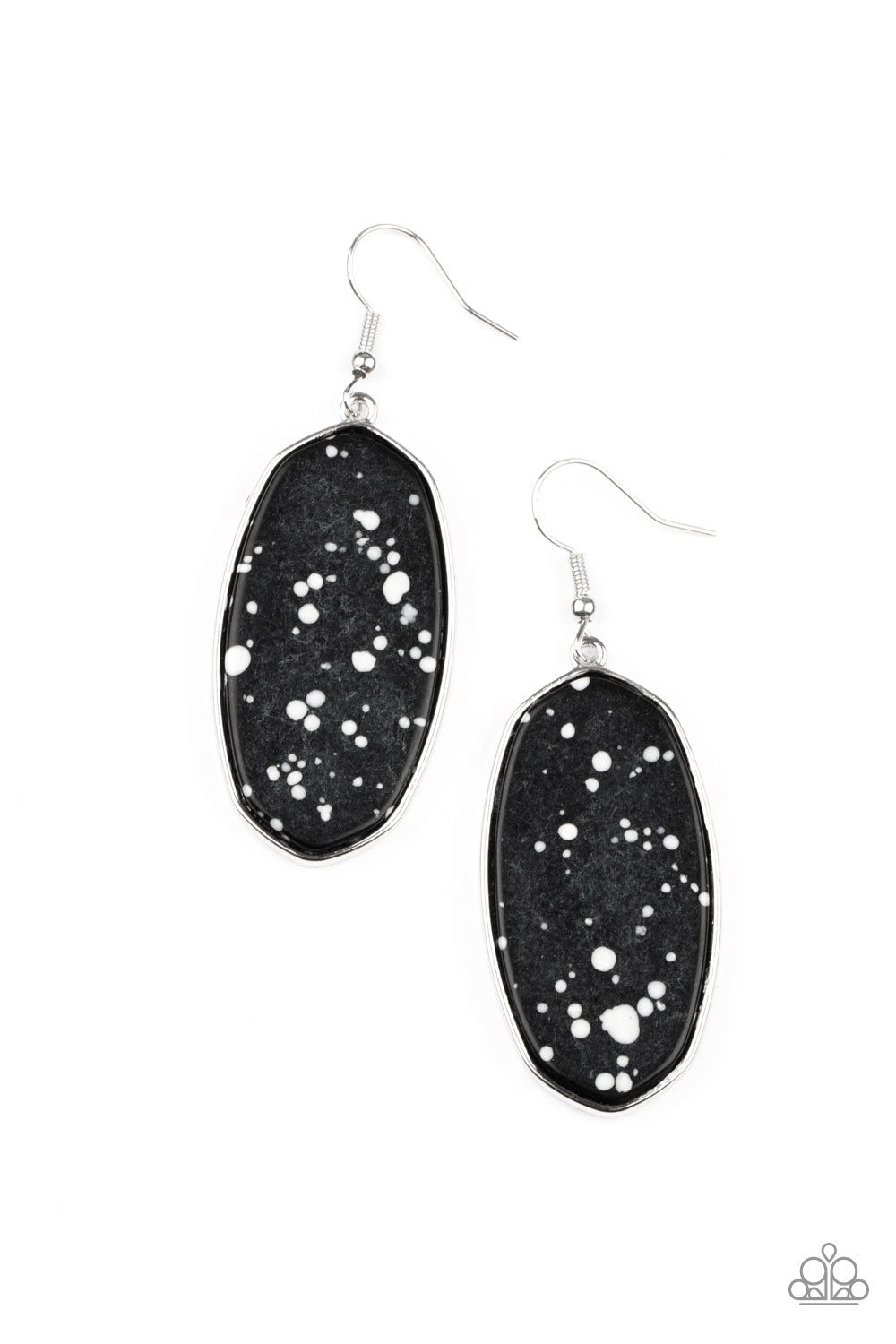 Stone Sculptures - Black Earrings