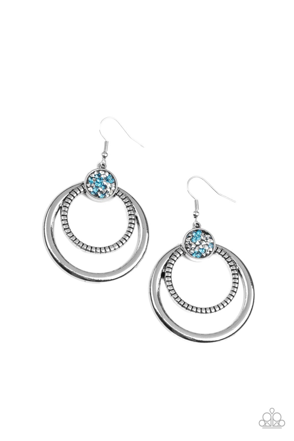 Paparazzi Spun Out Opulence - Blue Earrings 