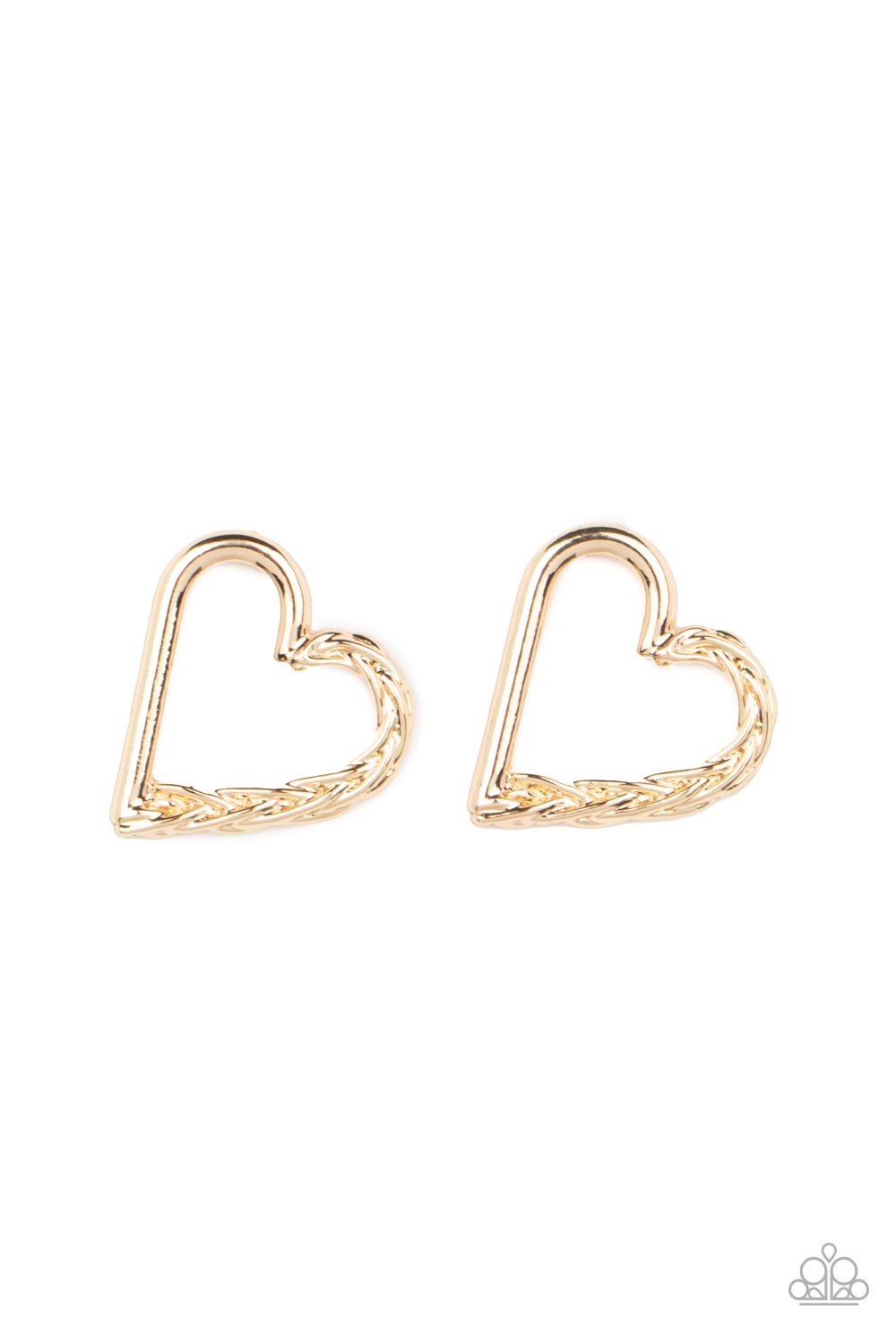 Paparazzi Cupid, Who? - Gold Post Earrings