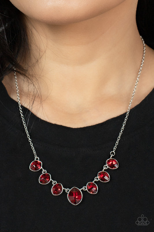 Paparazzi Material Girl Glamour - Red Necklace 