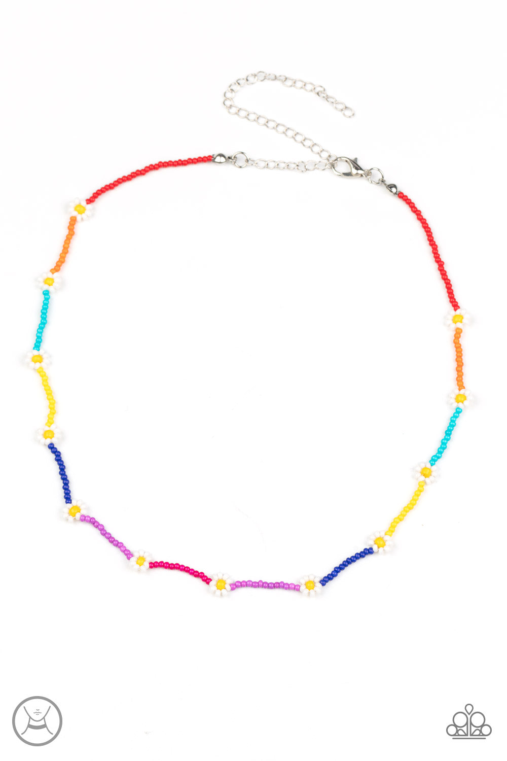 Colorfully Flower Child - Multi Necklace