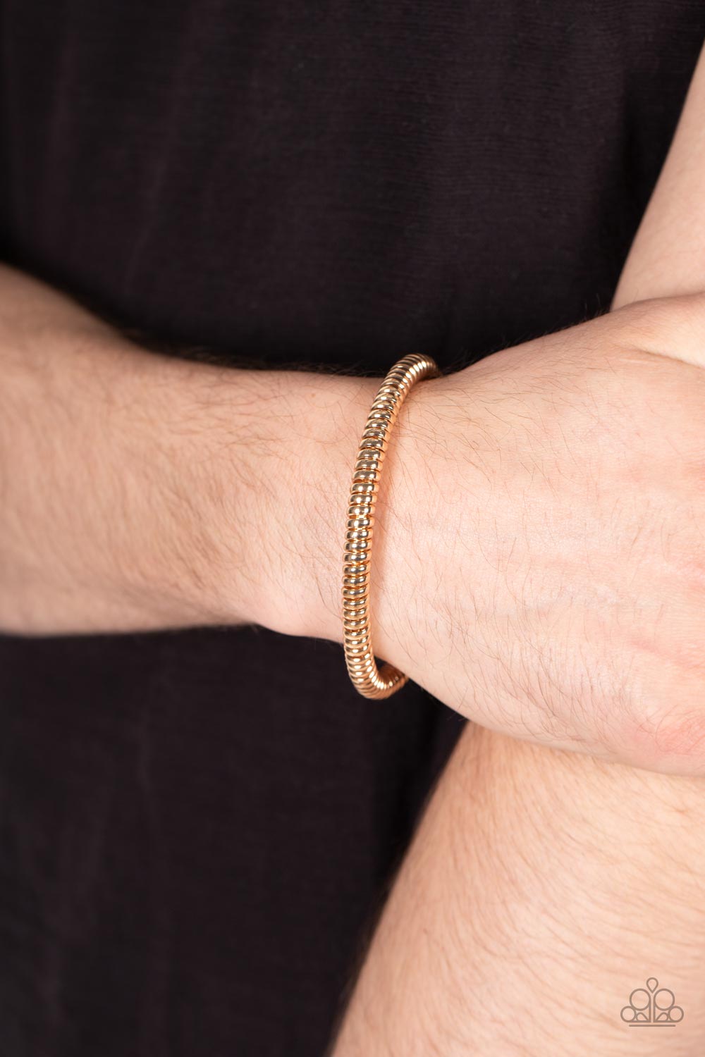 Turbocharged - Gold Cuff Bracelet