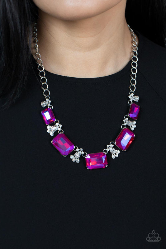 Flawlessly Famous - Pink Necklace