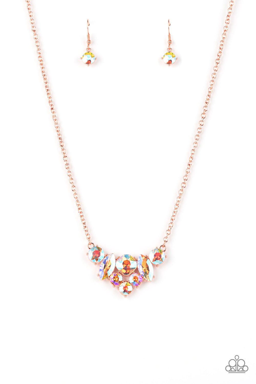 Paparazzi Lavishly Loaded - Copper Necklace Life of the Party Exclusive October 2021