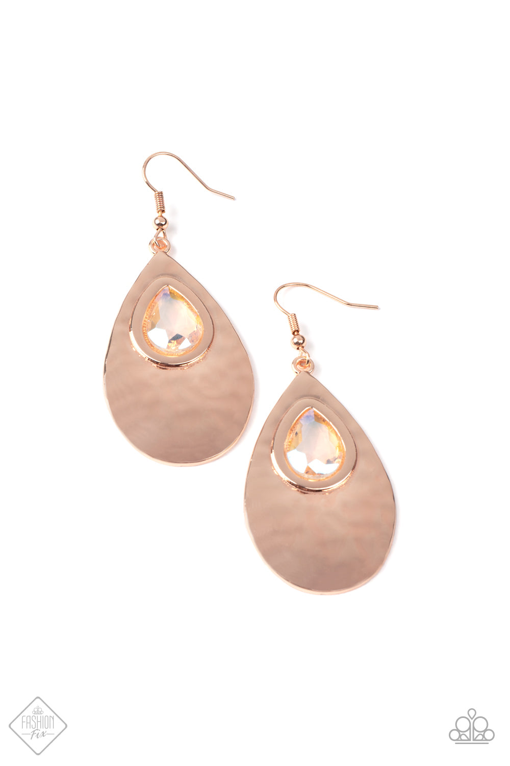 Paparazzi Tranquil Trove - Rose Gold Earrings