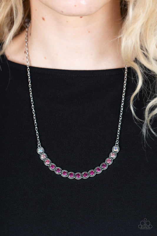 Paparazzi Throwing SHADES - Pink Necklace 