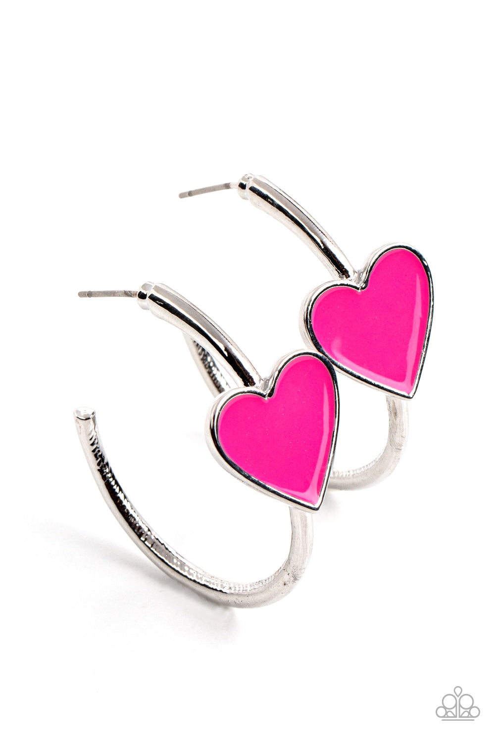 Paparazzi Kiss Up - Pink Earrings 