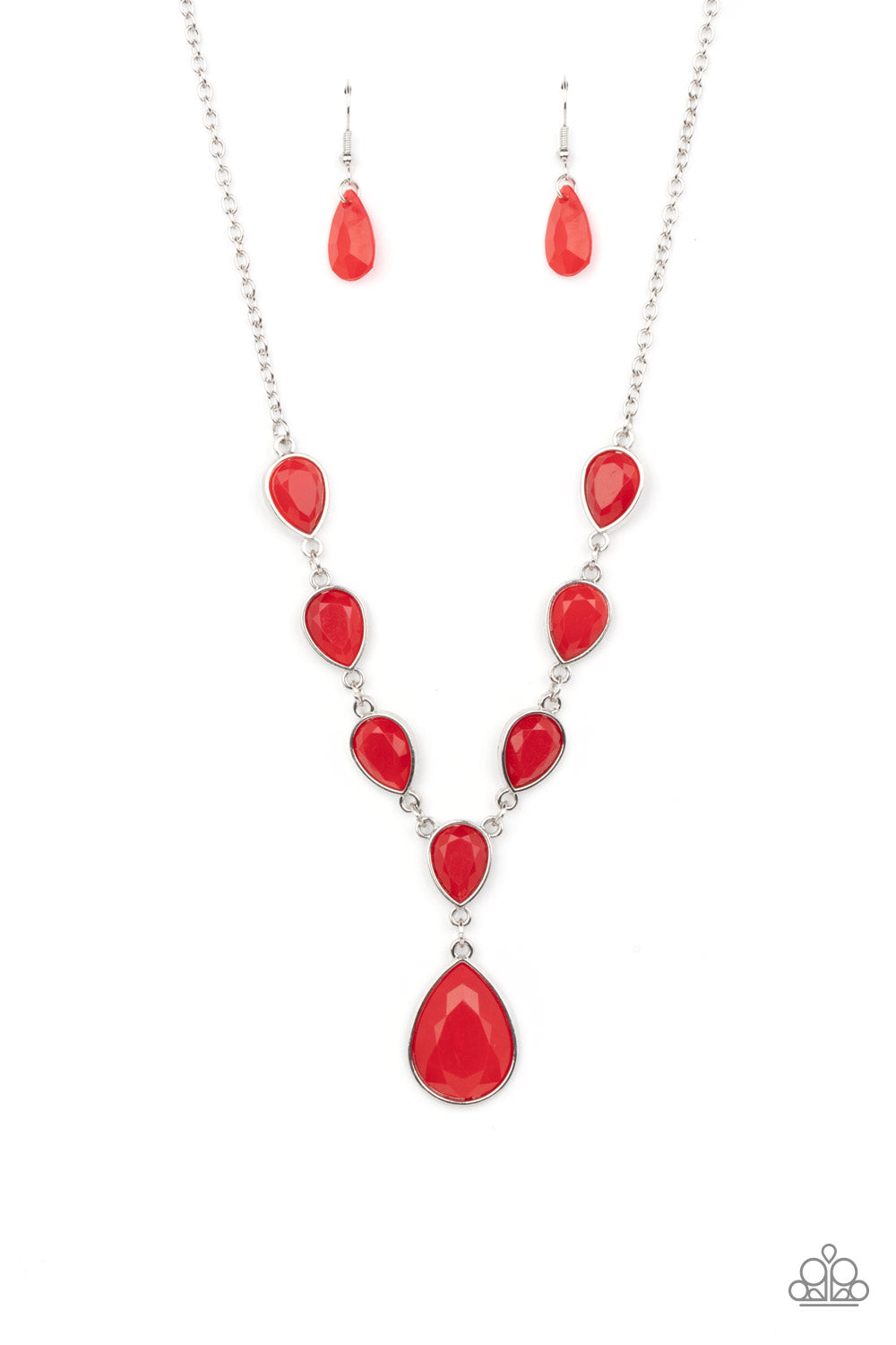 Paparazzi Party Paradise - Red Necklace 