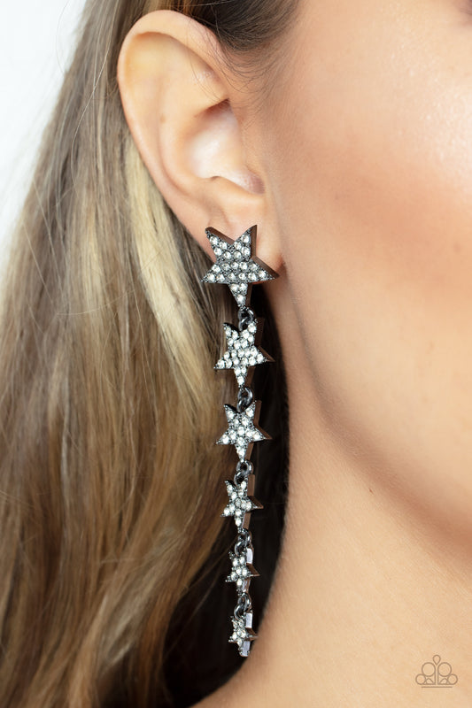 Americana Attitude - Black Post Earrings