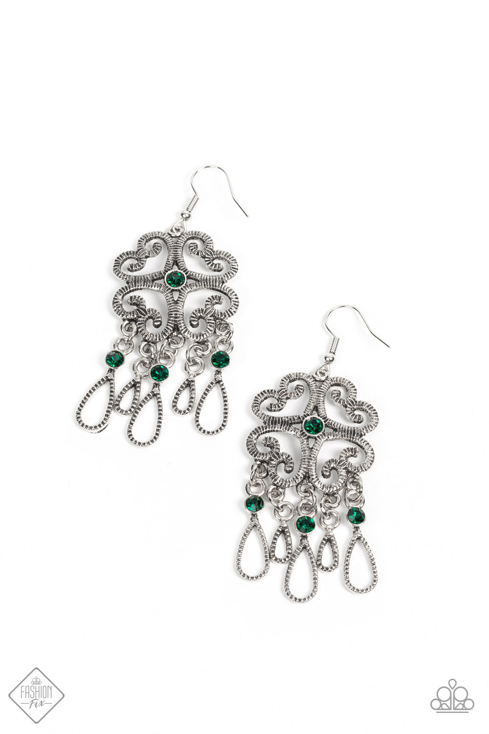 Majestic Makeover - Green Earrings 