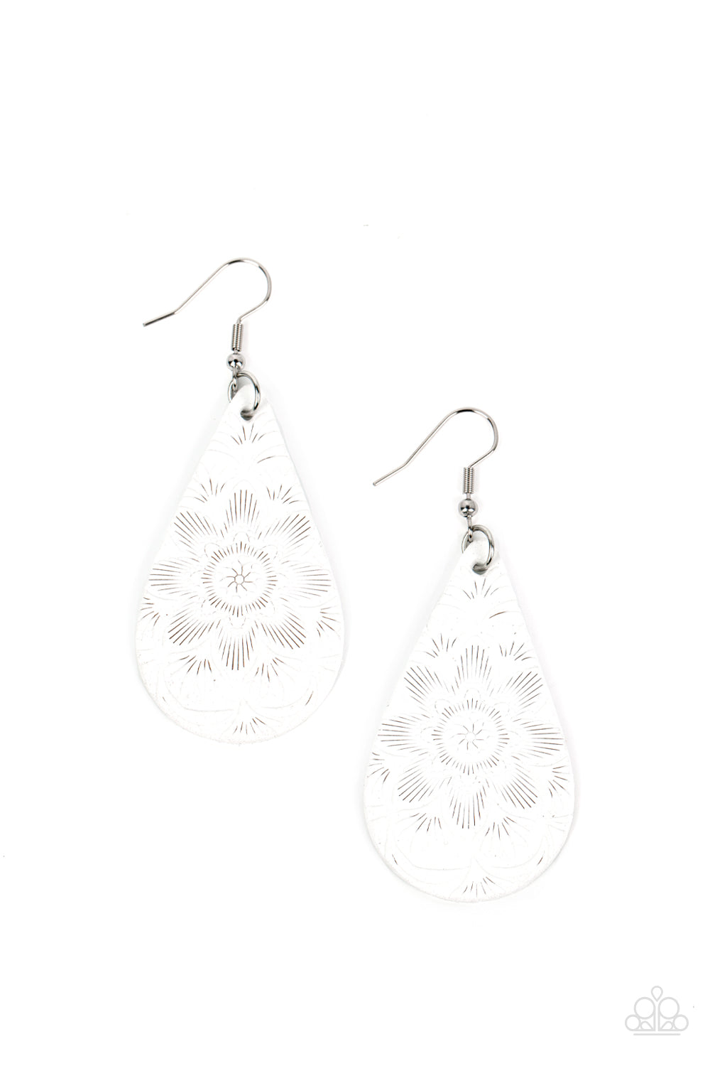 Subtropical Seasons - White Earrings