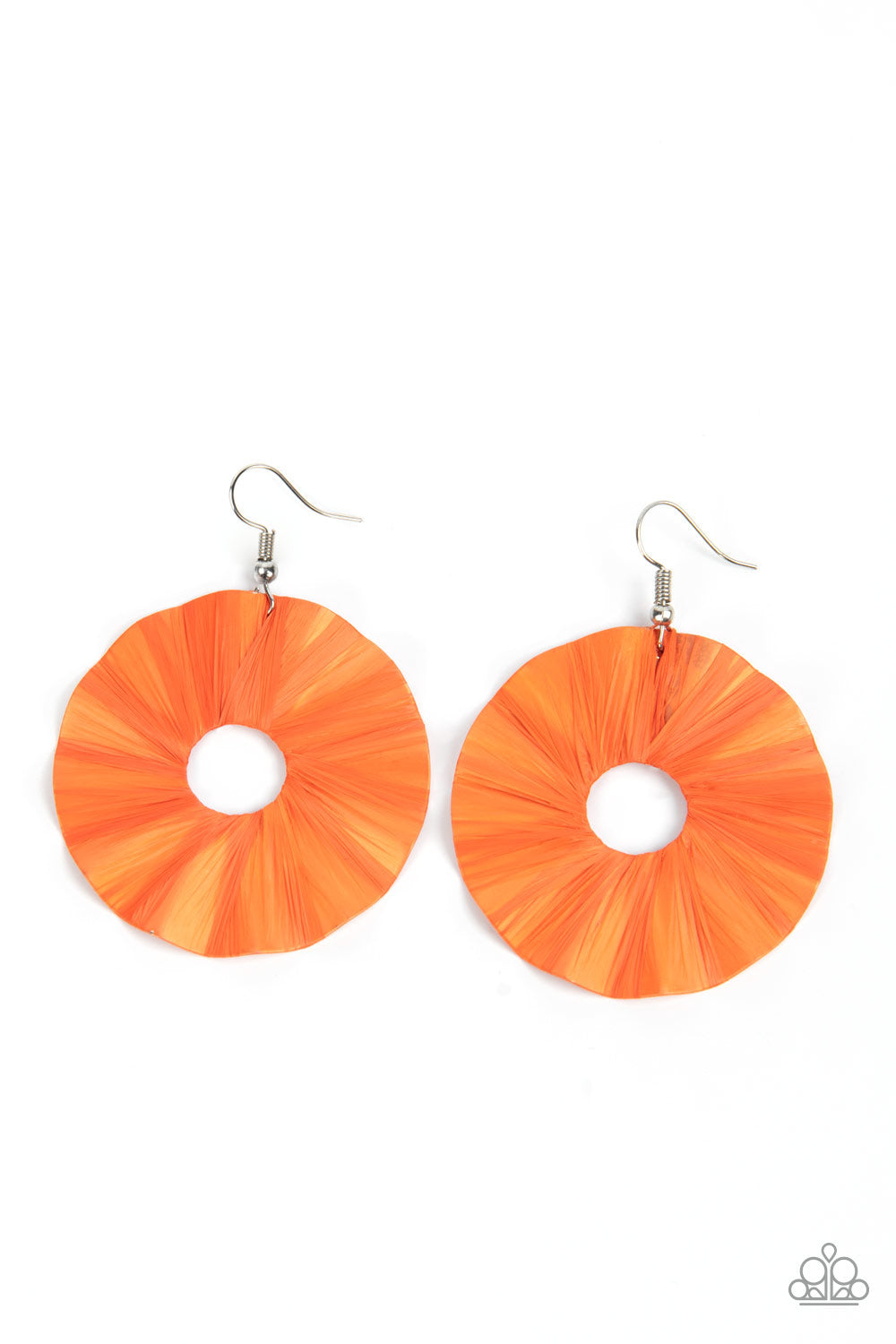Fan the Breeze - Orange Earrings 