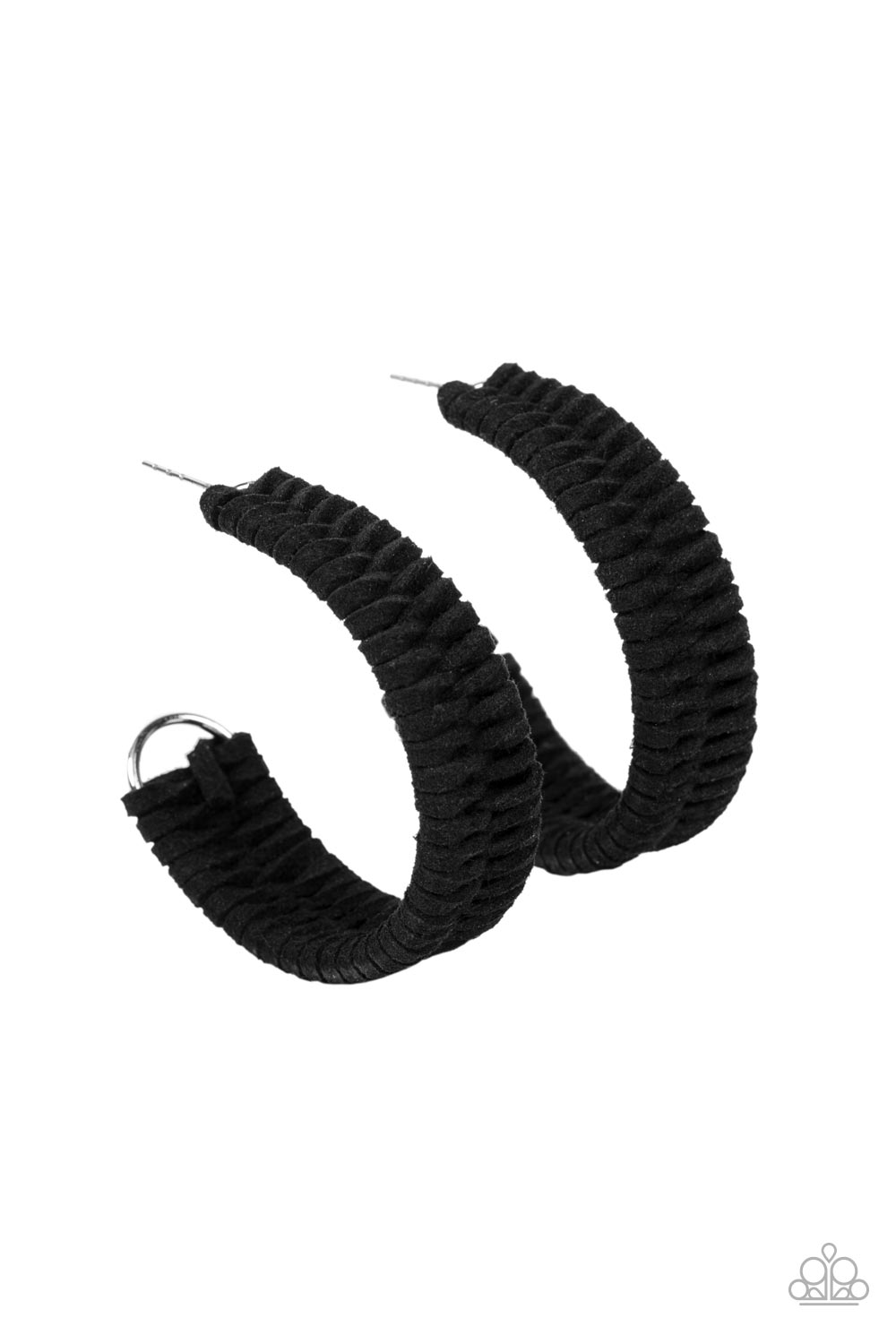 Paparazzi Rural Guru - Black Hoop Earrings 