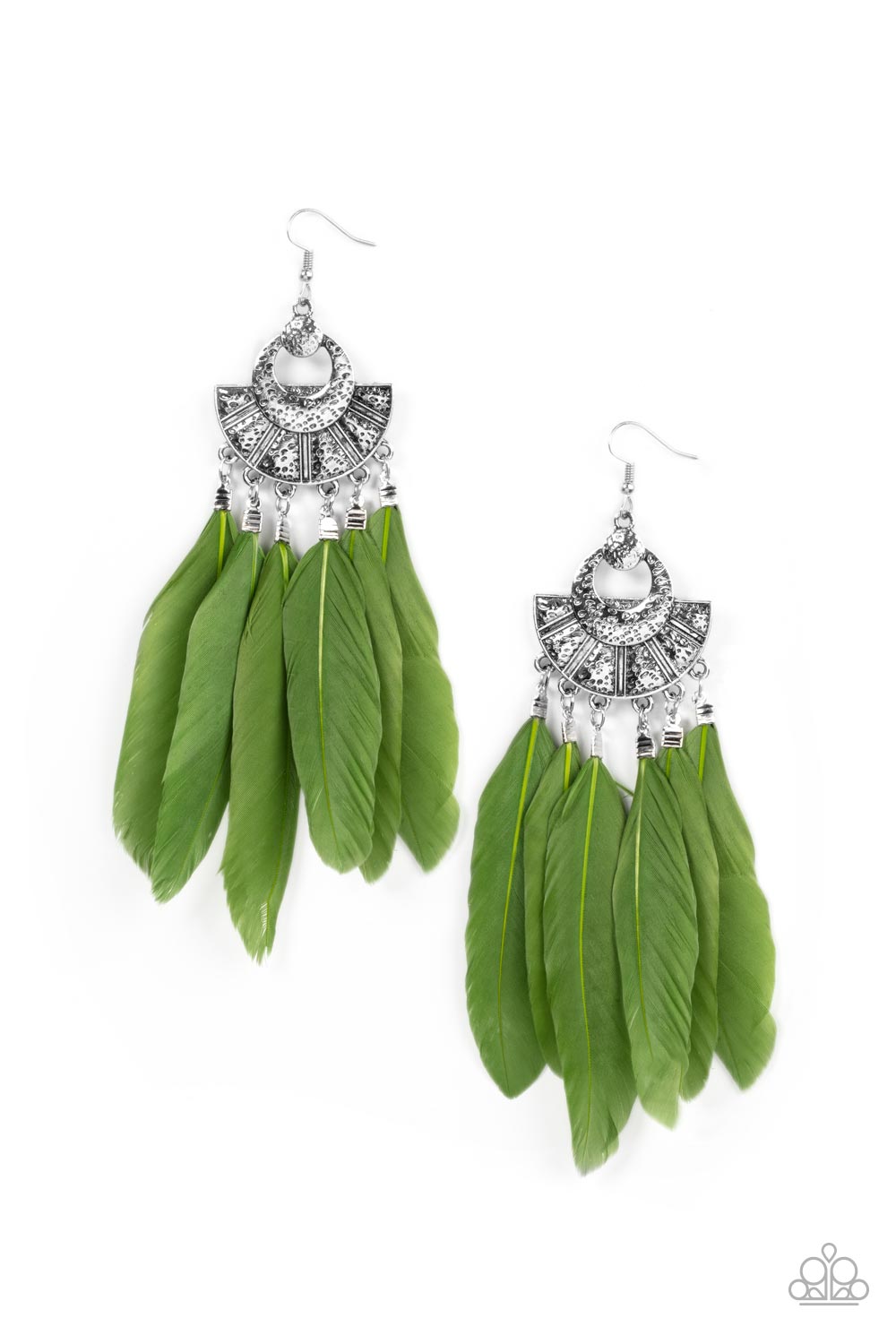 Plume Paradise - Green Earring