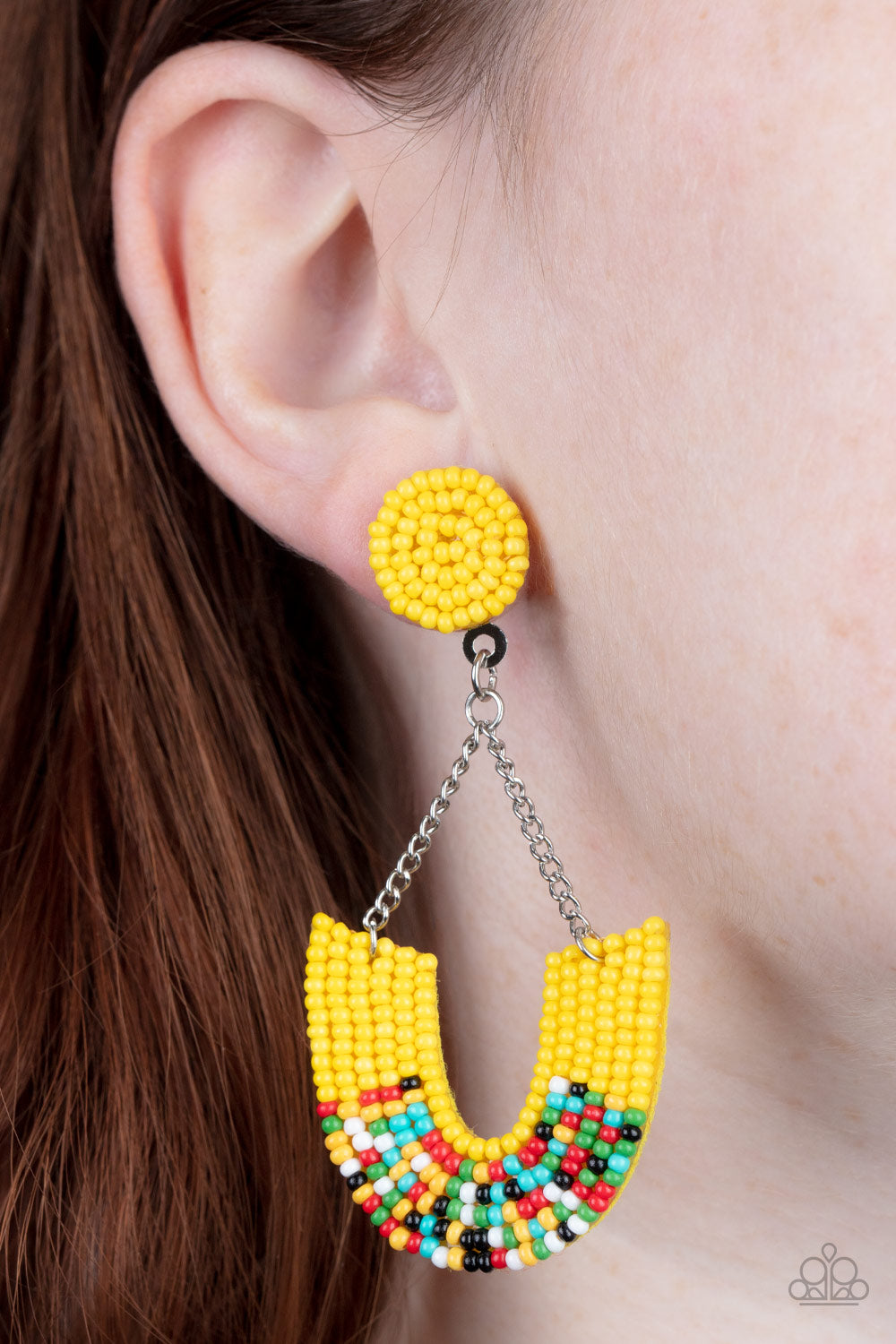 Make it RAINBOW - Yellow Earring