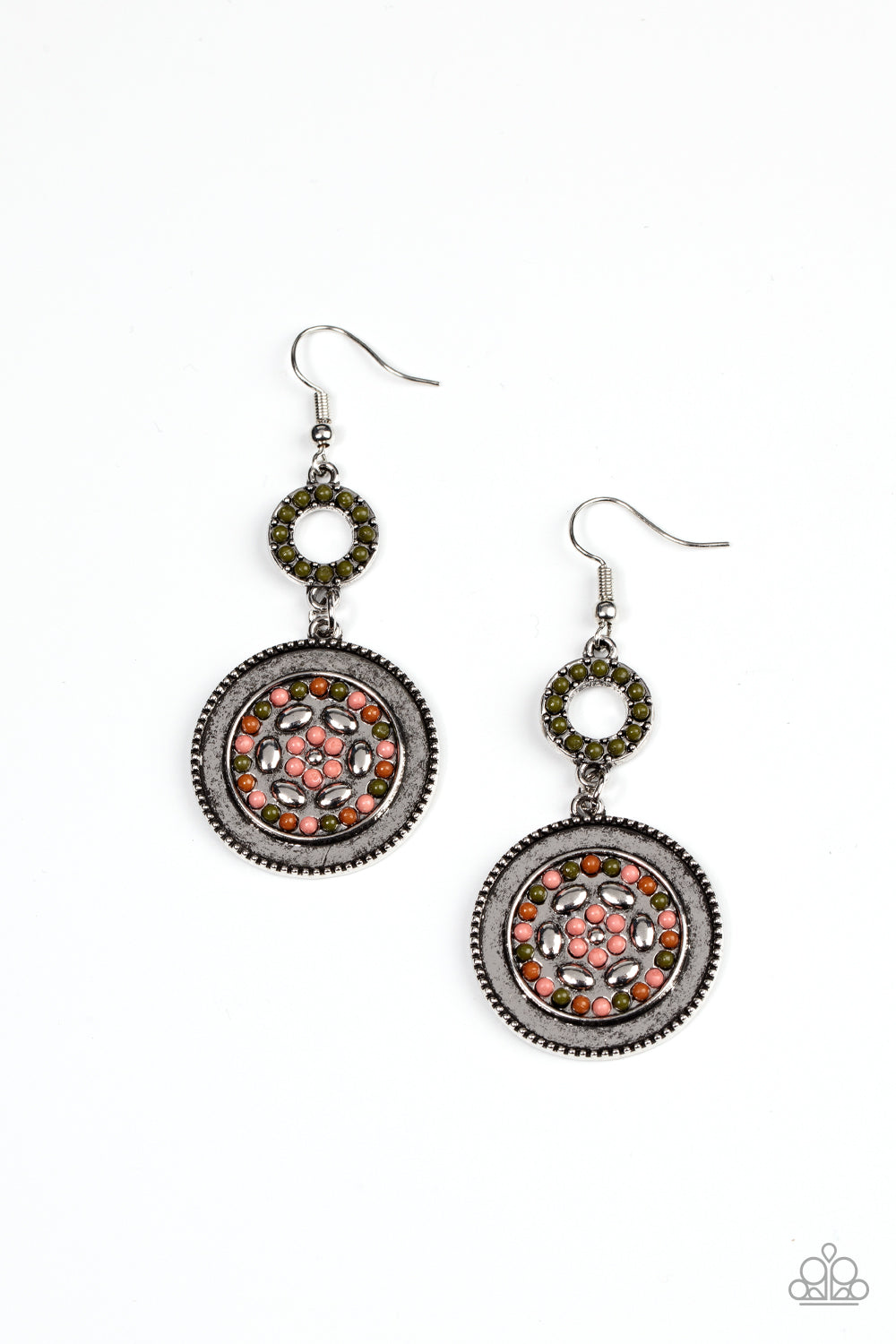 Paparazzi Meadow Mantra - Multi Earrings - Kingdom Bling Showroom 