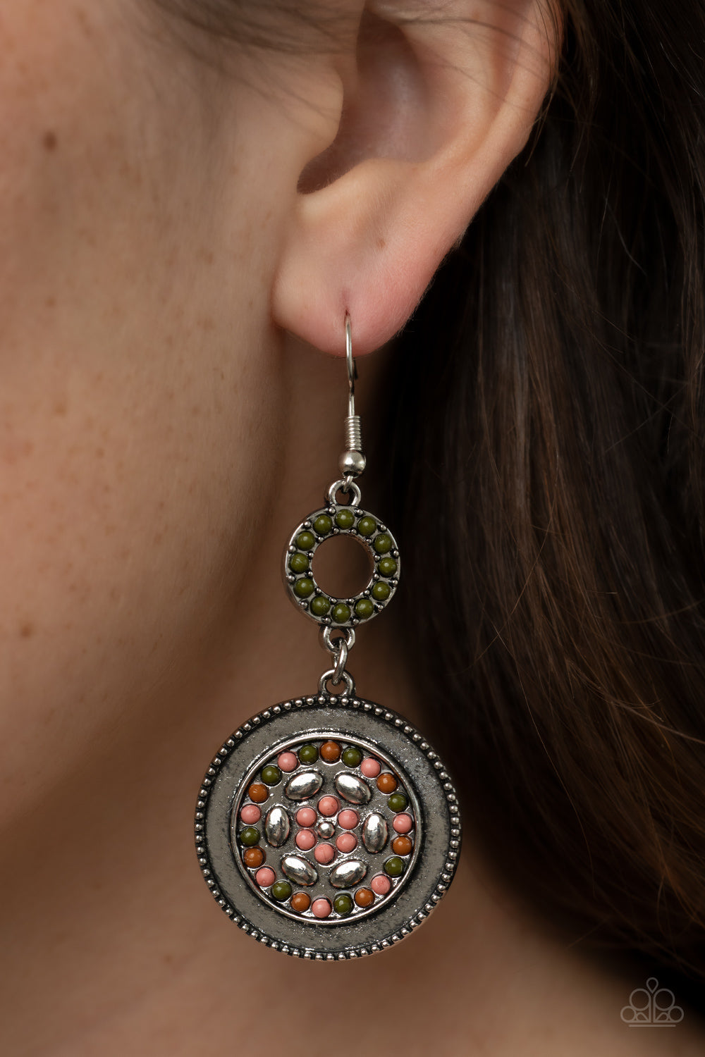 Paparazzi Meadow Mantra - Multi Earrings - Kingdom Bling Showroom 