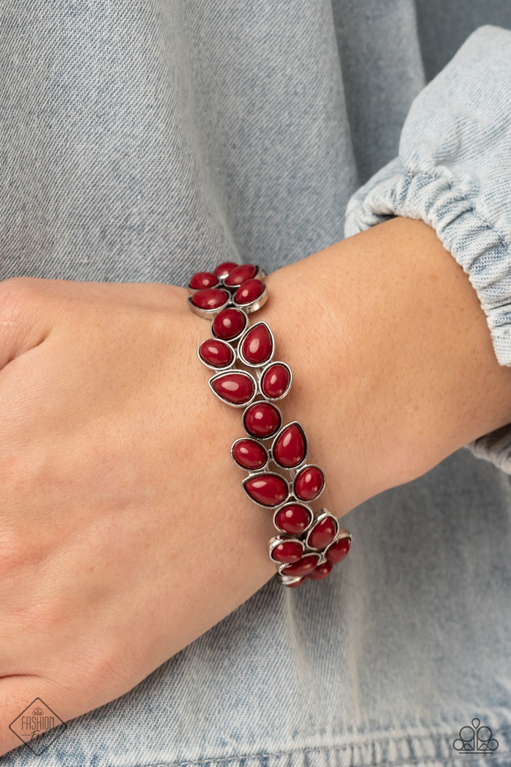 Paparazzi Marina Romance - Red Bracelet 