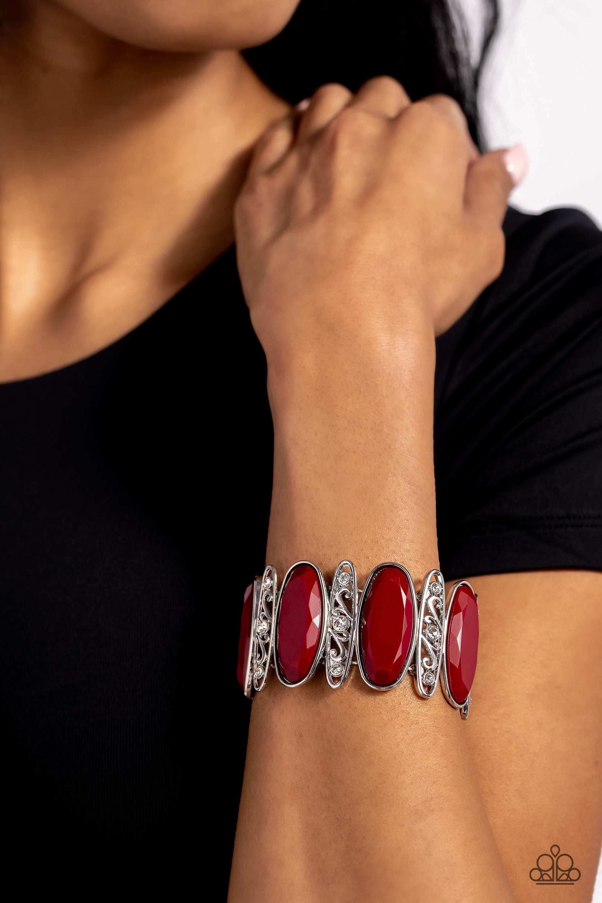 Saturated Sparkle - Red  Bracelet