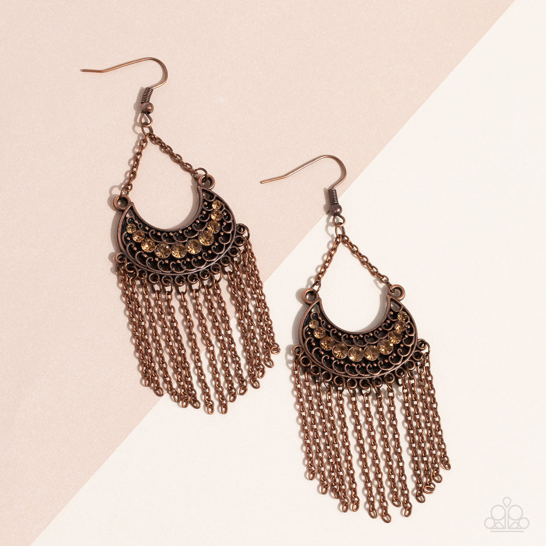 Greco Goddess - Copper Earrings