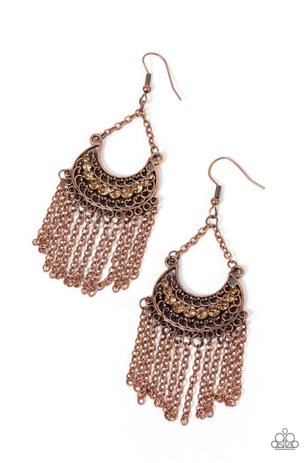 Greco Goddess - Copper Earrings