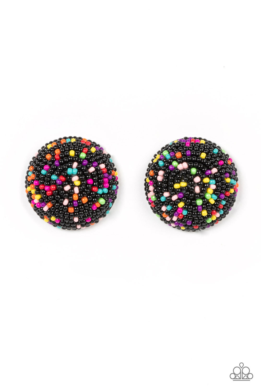 Kaleidoscope Sky - Black Earring